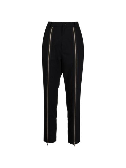 UNDERCOVER zip-detail wool tailored trousers