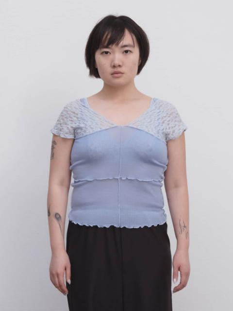 BASERANGE Nehru Tank - Lace & Wool