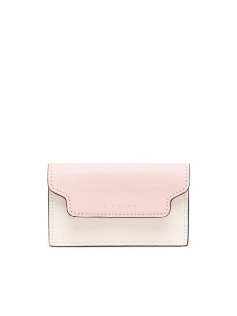 Marni colour-blocked saffiano leather wallet