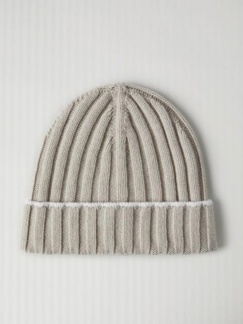 Brunello Cucinelli Cashmere rib knit beanie