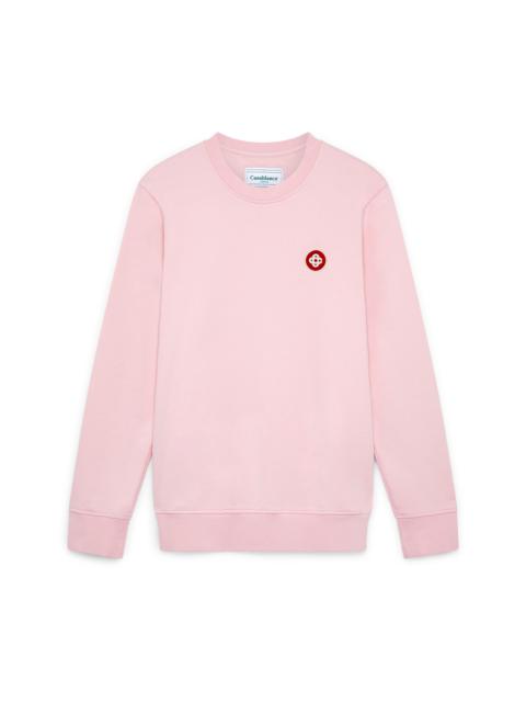 CASABLANCA Pink Logo Patch Sweatshirt
