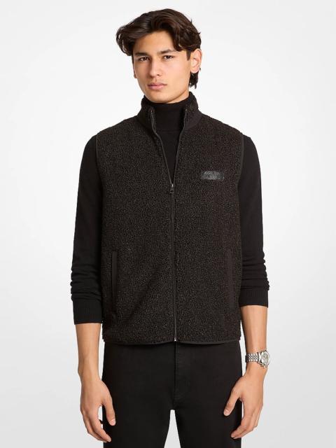 MICHAEL KORS Sherpa Zip-Up Vest