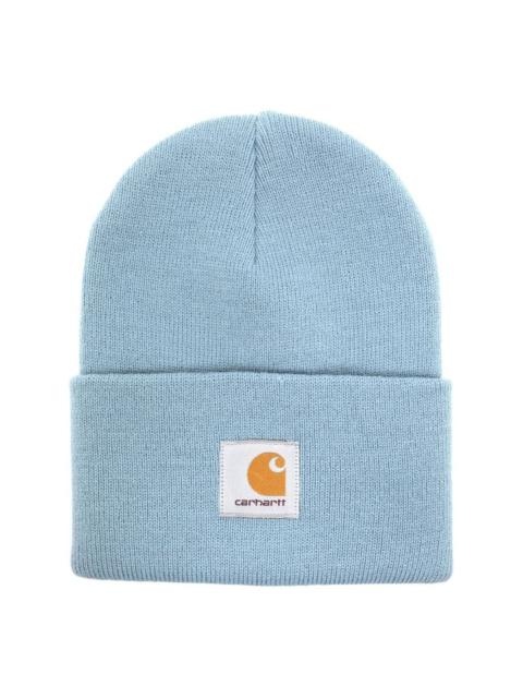 logo-patch knitted hat