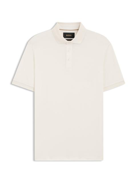 BOSS REGULAR-FIT POLO SHIRT IN MERCERIZED COTTON