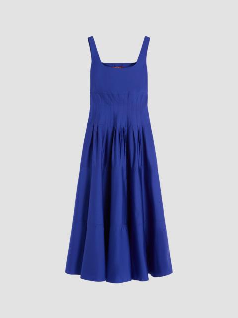 Max Mara Studio Women's Poplin Full Skirt Dress - Blue