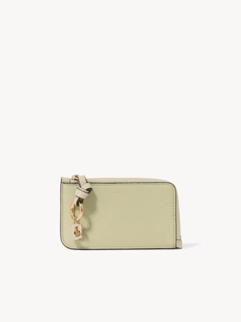 Chloé ALPHABET WALLET IN GRAINED LEATHER