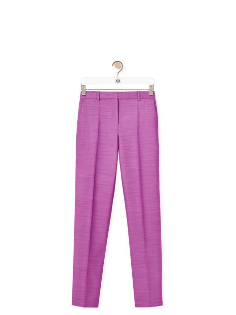 Loewe Tailored trousers in wool and silk