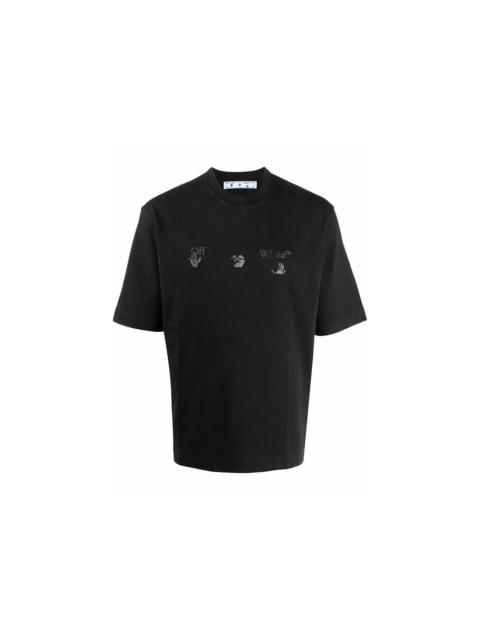 Off-White OFF-WHITE Oversized Drowning Logo Vintage T-Shirt Black
