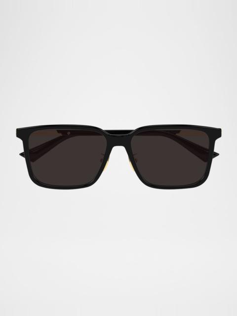 Bottega Veneta Men's BV1374SK Acetate Rectangle Sunglasses
