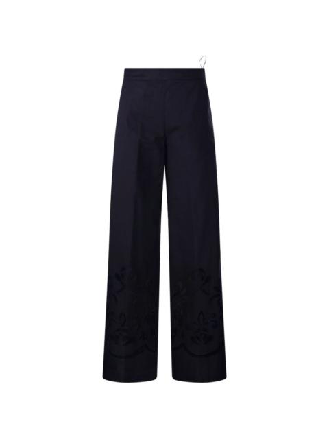forte_forte floral-embroidered trousers