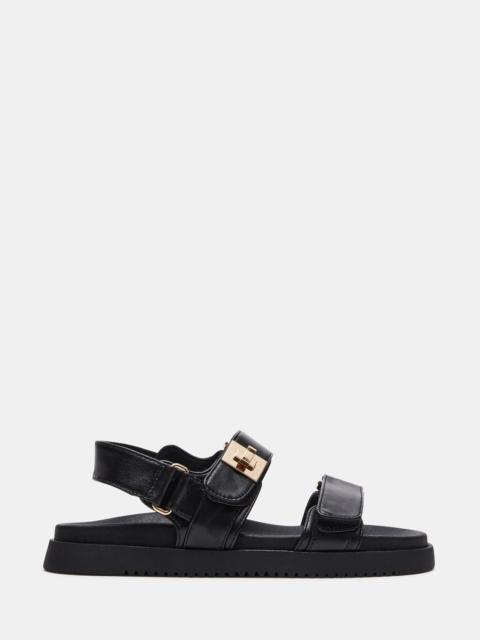 STEVE MADDEN MONA BLACK LEATHER