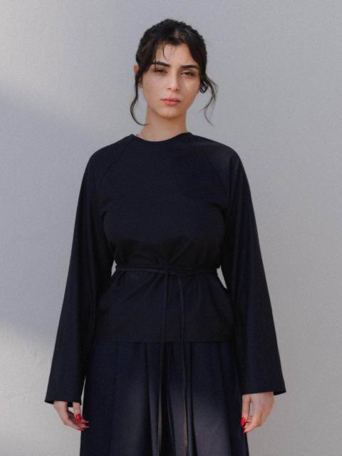 BASERANGE Long Sleeve Apron Top - Wild Silk