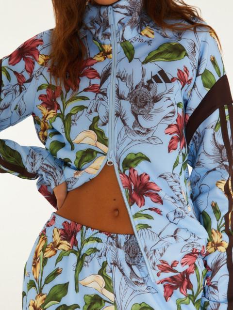 FARM RIO Sketch Floral Blue Adidas Tiro Jacket