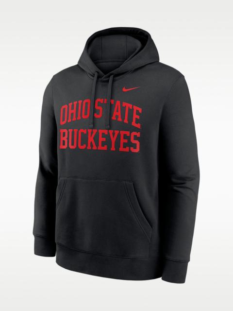 Nike Ohio State Primetime Arched Club Men's Nike College Pullover Hoodie