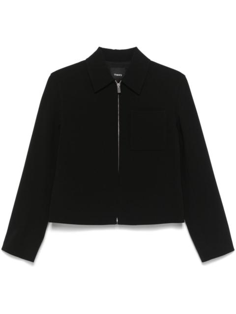 Theory crepe-texture jacket