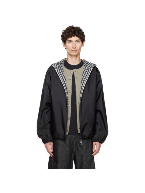 Moncler Black Vandelli Reversible Hooded Jacket