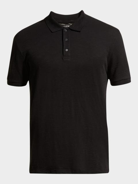 Vince Classic Slub Cotton Polo Shirt