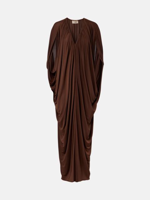 ADRIANA DEGREAS Draped maxi dress