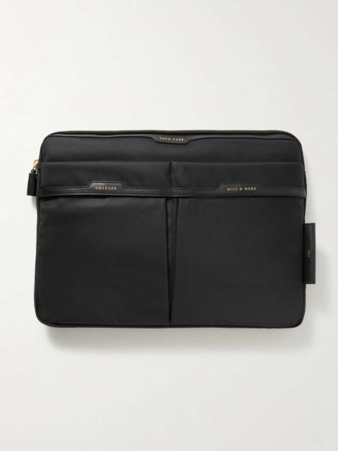 Anya Hindmarch Leather-trimmed shell pouch
