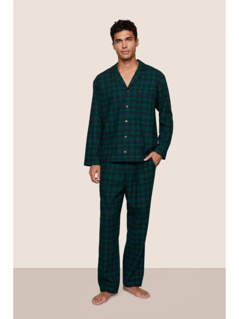 eberjey Men's Flannel Long PJ Set