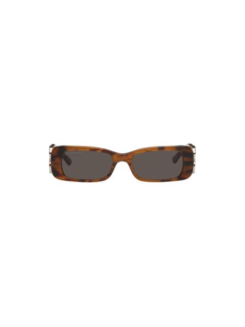 Tortoiseshell Dynasty Rectangle Sunglasses