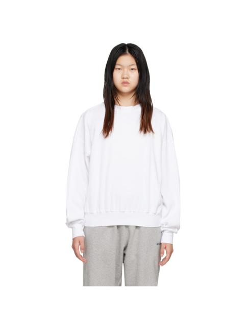 We11done White Crewneck Sweatshirt