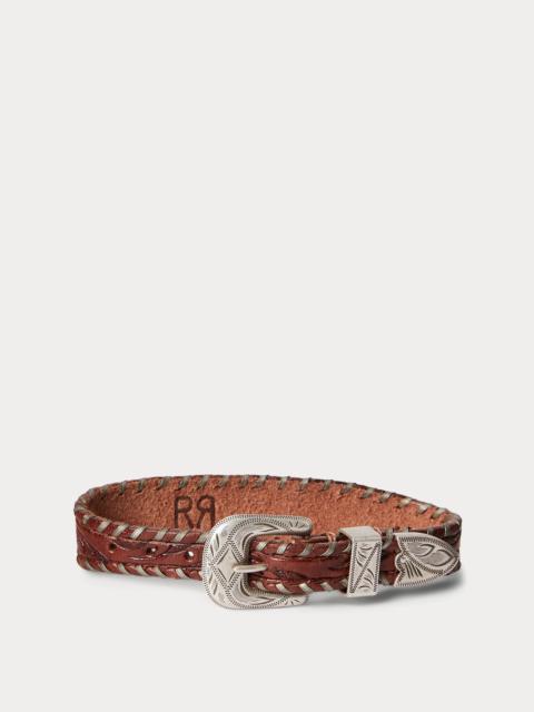RRL by Ralph Lauren Hand-Tooled Leather Bracelet