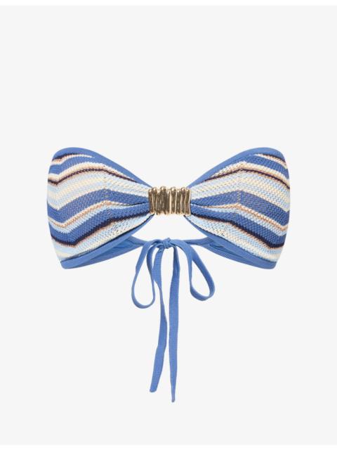 DEVON WINDSOR Samira Bandeau Knitted Bikini Top