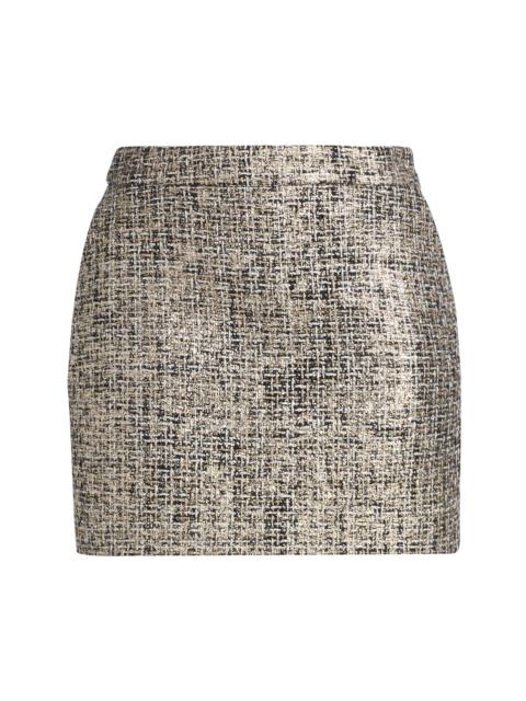 GENERATION LOVE Women's Kendra Metallic Tweed Miniskirt - Gold Multi