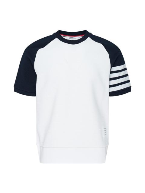 Thom Browne Short Sleeve Saddle Sweatshirt
