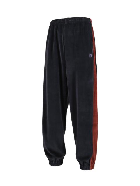 NEEDLES SIDE LINE SWEAT PANT - C/PE VELOUR / NVY