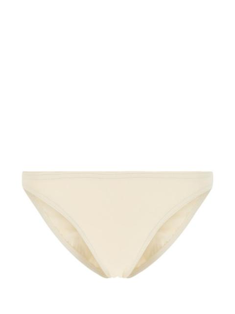 Ivory stretch nylon bikini bottom