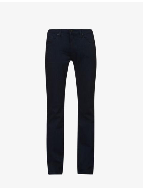PAIGE Normandie straight-leg mid-rise stretch-denim jeans