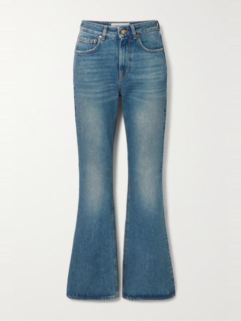 Golden Goose Journey distressed high-rise flared jeans