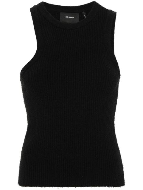 Axel Arigato ribbed-knit asymmetric tank top