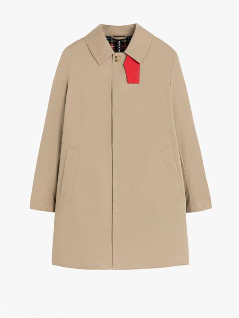 Mackintosh TARTAN CAMBRIDGE FAWN RAINTEC COTTON SHORT COAT