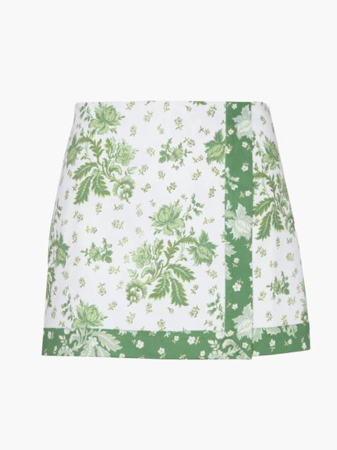 Hill House Home The Tyla Skirt - White Delft Bouquet