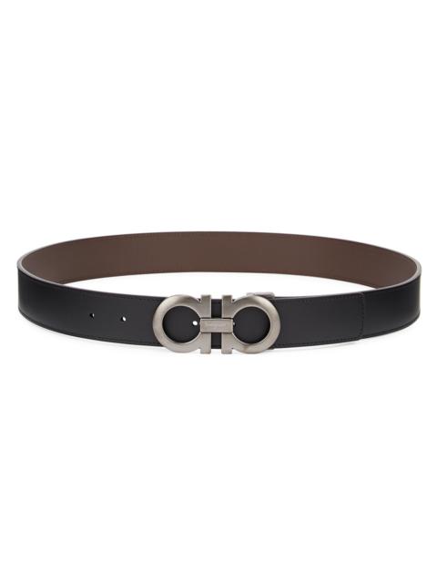 FERRAGAMO Gancini reversible leather belt