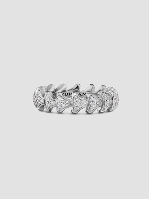 DAVID YURMAN Men's Armory Band Ring in Sterling Silver - Diamond