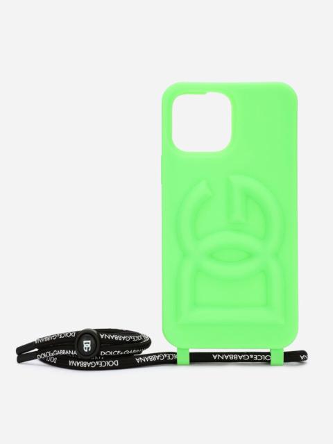Rubber iPhone 13 Pro Max cover with embossed logo