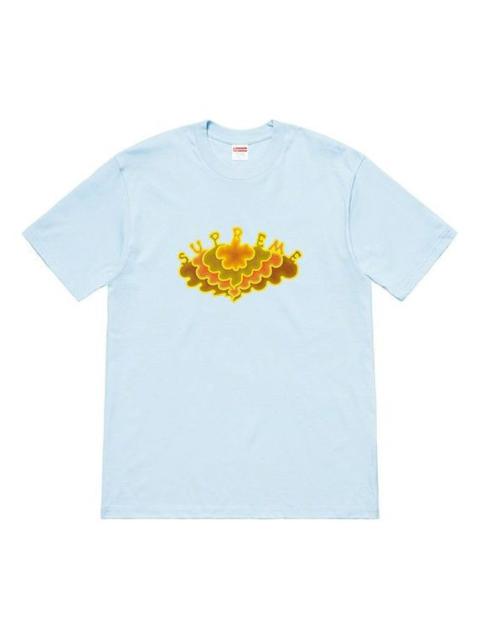 Supreme Supreme SS19 Cloud Tee clouds Pattern Short Sleeve Unisex Light Blue SUP-SS19-10511