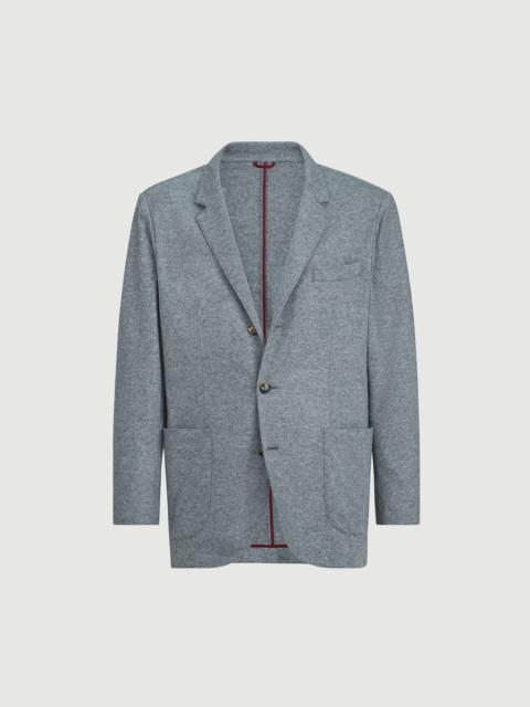 Brunello Cucinelli Cashmere jersey blazer with patch pockets