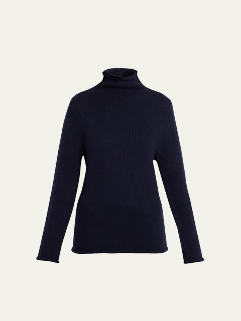 The Row Mariam Mock-Neck Cashmere Sweater