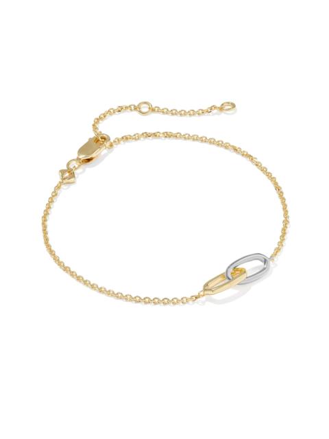 KENDRA SCOTT Danielle Mixed Metal Interlocking Bracelet