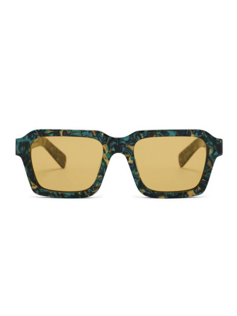 BRAIN DEAD Staunton Post Modern Primitive Eye Protection - Green Granite/Yellow