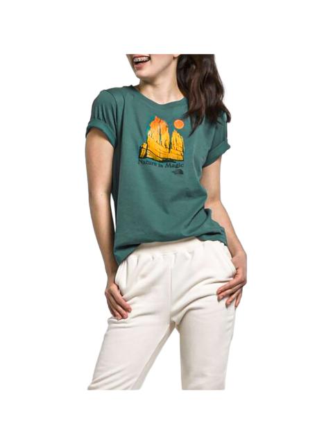 The North Face Graphic T-Shirt GS "Dark Sage / Summit Gold" NF0A84MMLO11