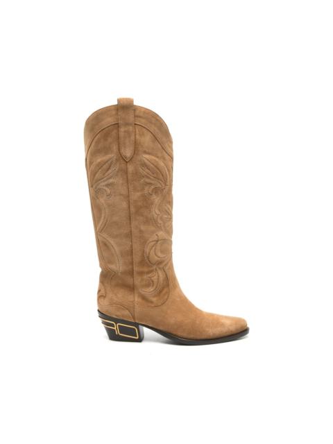 Etro embroidered suede boots