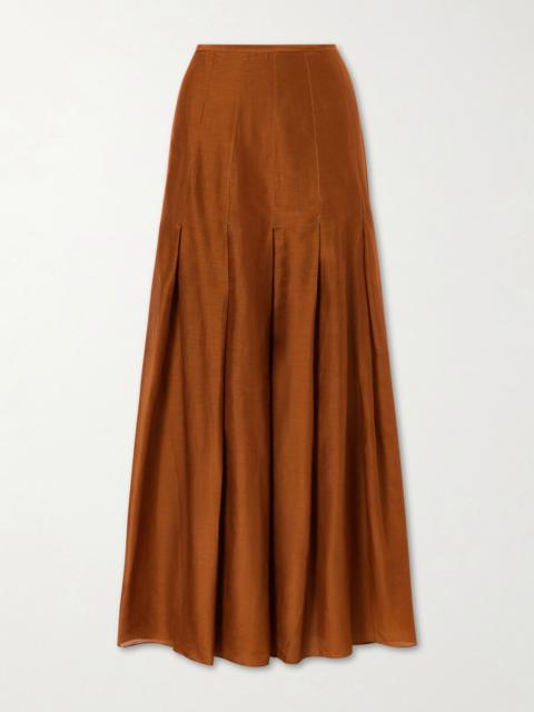 ESCVDO Lauri cotton maxi skirt Brown