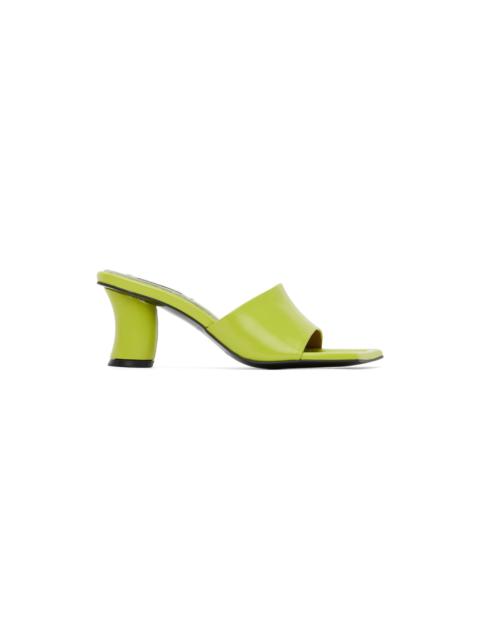 REIKE NEN Green Curvy Heeled Sandals