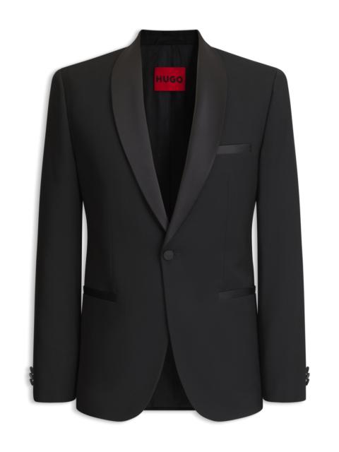 HUGO SHAWL-COLLAR TUXEDO JACKET IN A PERFORMANCE WOOL BLEND